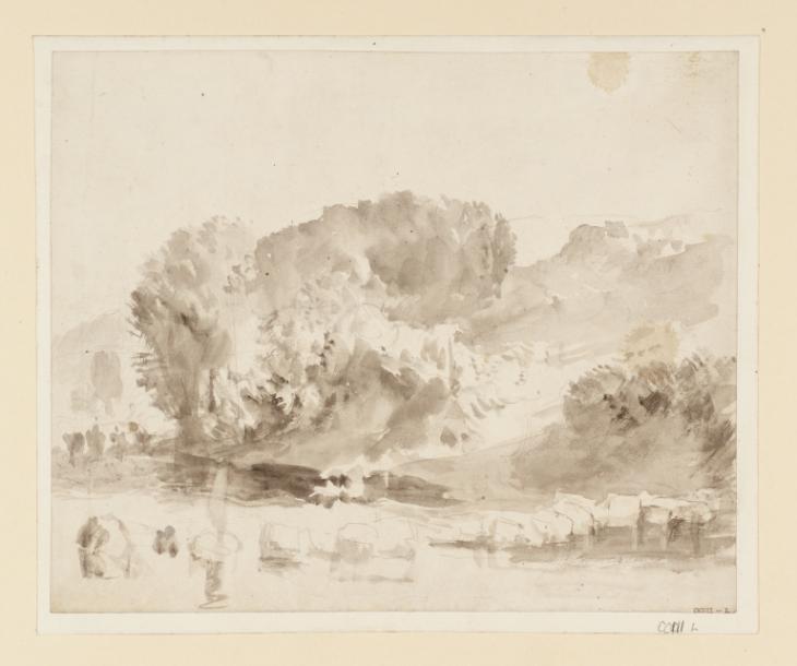 Joseph Mallord William Turner, ‘Trees by the River Washburn’ ?1824