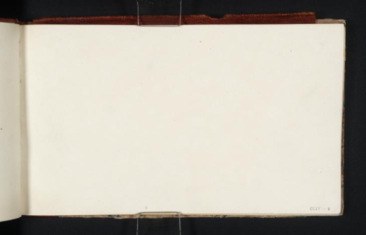 Joseph Mallord William Turner, ‘Blank’ 1823-4 (Blank right-hand page of sketchbook)