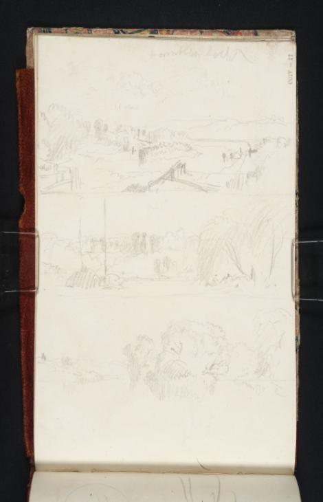 Joseph Mallord William Turner, ‘Wooded Scenes on the River Thames around Hambleden Lock, near Henley’ c.1823-4