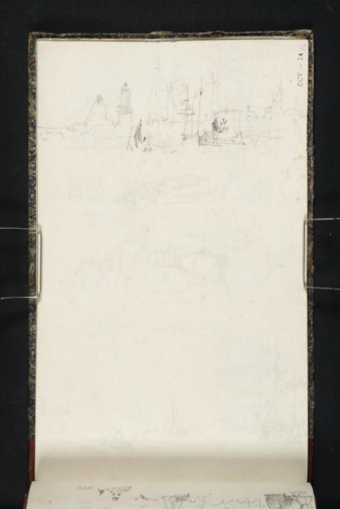 Joseph Mallord William Turner, ‘Shipping in the Pool of London, with Old London Bridge and St Paul's Cathedral Beyond’ ?1824
