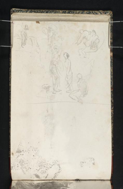 Joseph Mallord William Turner, ‘Groups of Figures, Possibly Related to Benjamin Robert Haydon's 'Raising of Lazarus'’ c.1823-4