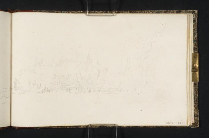 Joseph Mallord William Turner, ‘City Barges in the Lord Mayor's Day Pageant on the River Thames off the Palace of Westminster’ 1824