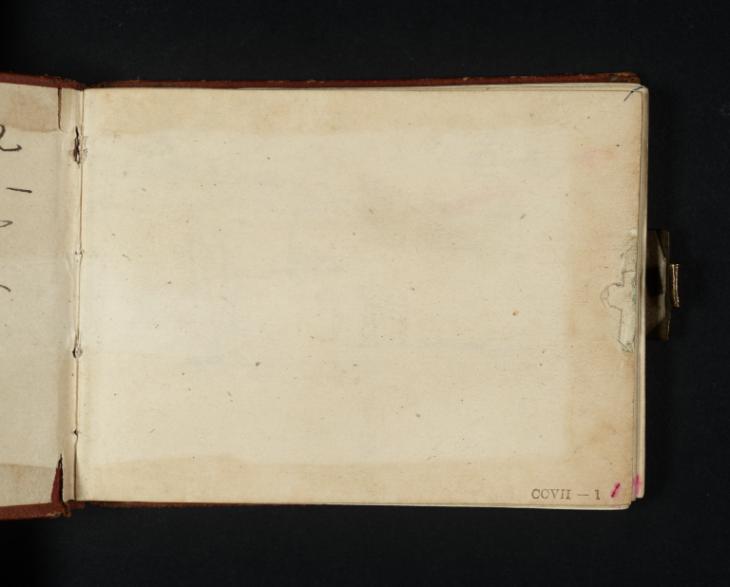 Joseph Mallord William Turner, ‘Blank’ 1827 (Blank right-hand page of sketchbook)