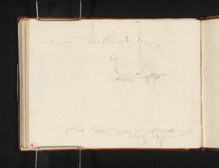 Joseph Mallord William Turner, ‘Southampton from Southampton Water; a Sailing Boat’ 1827