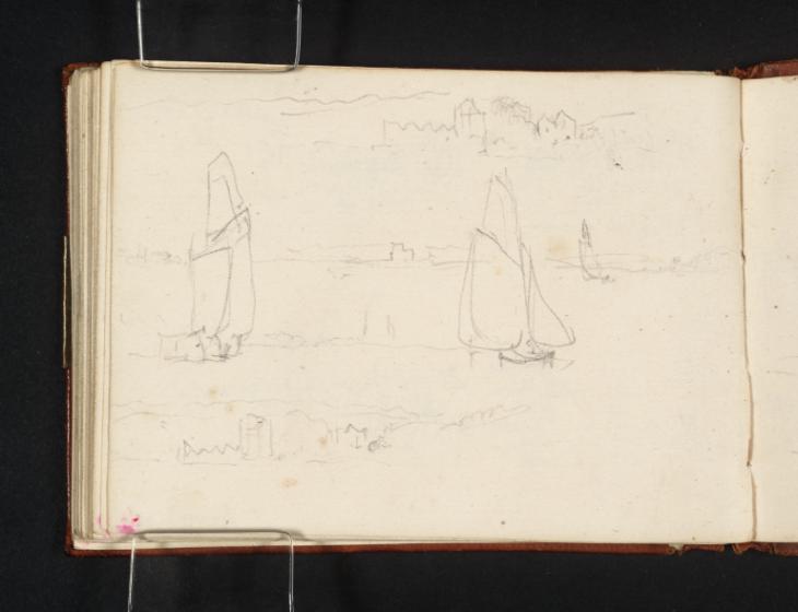 Joseph Mallord William Turner, ‘Yachts on Southampton Water; Views of Netley Abbey’ 1827