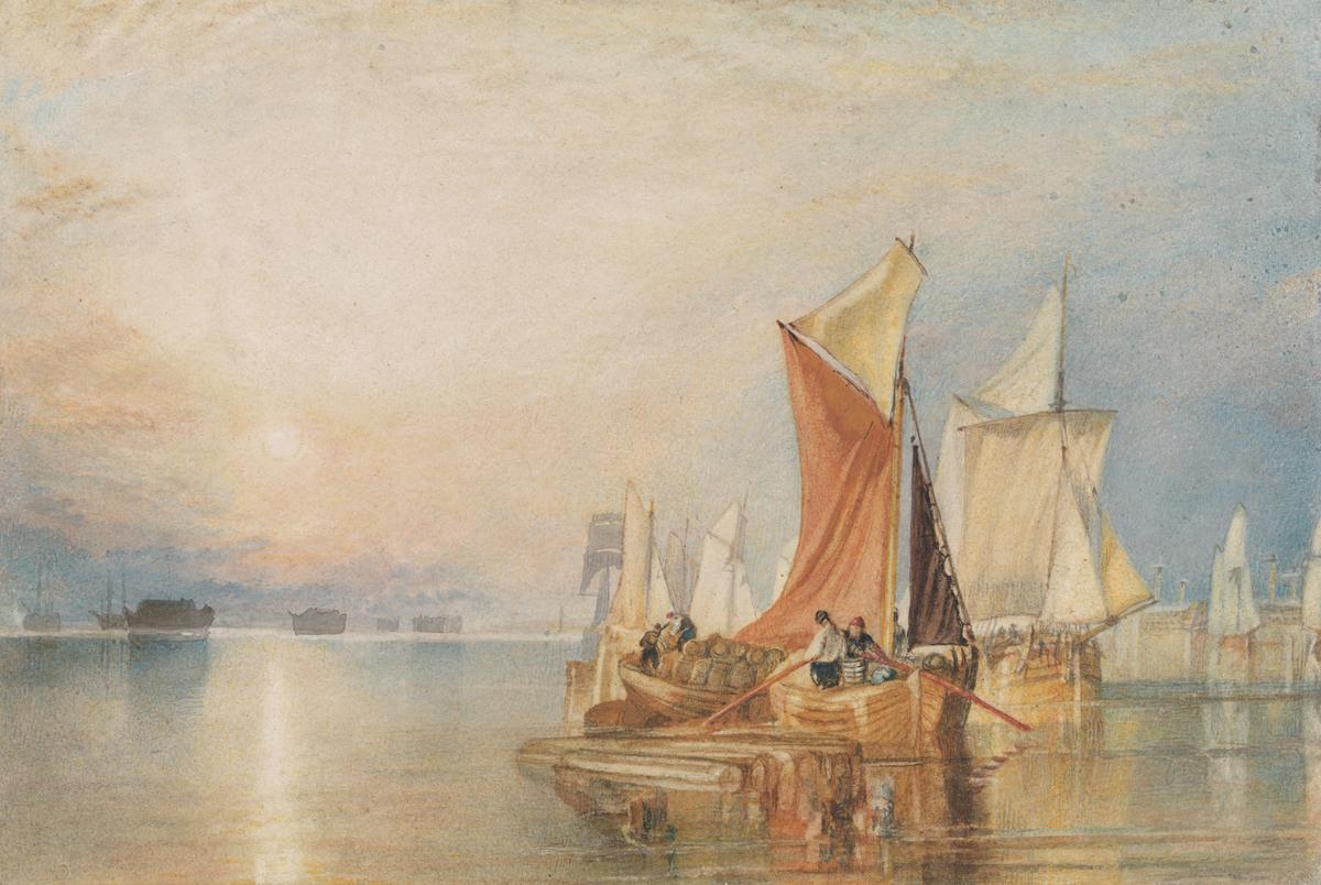 Joseph Mallord William Turner, ‘Stangate Creek, on the River Medway’ c.1823-4