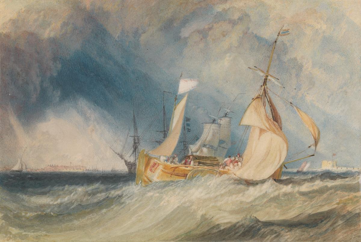 Joseph Mallord William Turner, ‘The Mouth of the River Humber’ c.1824-5