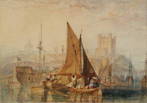 Joseph Mallord William Turner, ‘Rochester, on the River Medway’ 1822