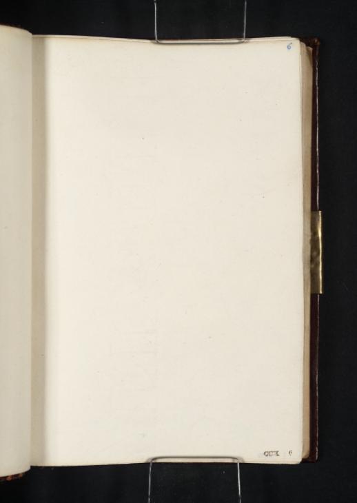 Joseph Mallord William Turner, ‘Blank’ c.1824 (Blank right-hand page of sketchbook)