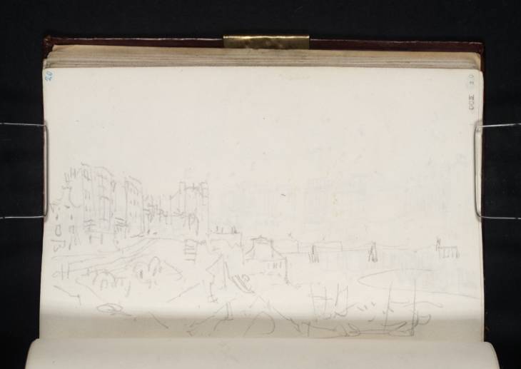 Joseph Mallord William Turner, ‘On the Front at Brighton, with Chain Pier’ c.1824