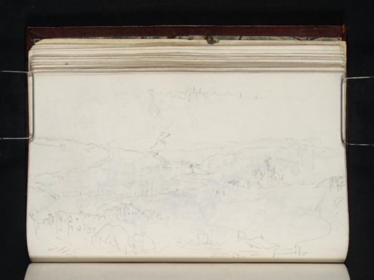 Joseph Mallord William Turner, ‘Kirkstall Abbey from Kirkstall Hill’ c.1824