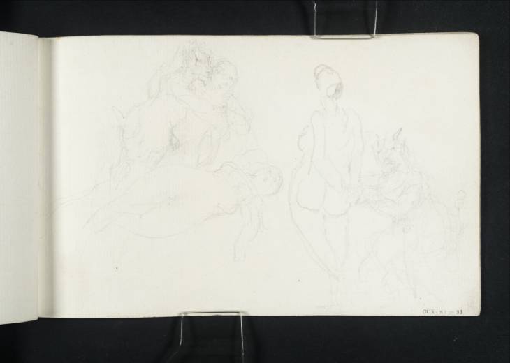 Joseph Mallord William Turner, ‘Naked Nymphs and Satyrs Engaged in Sexual Activity’ c.1810