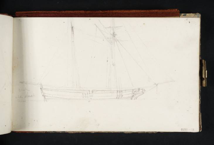 Joseph Mallord William Turner, ‘Two-Masted Sailing Vessel’ 1821