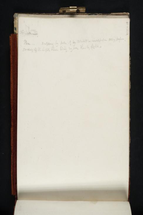 Joseph Mallord William Turner, ‘Small Sea-Piece; and Notes on Lithographic Technique’ 1821