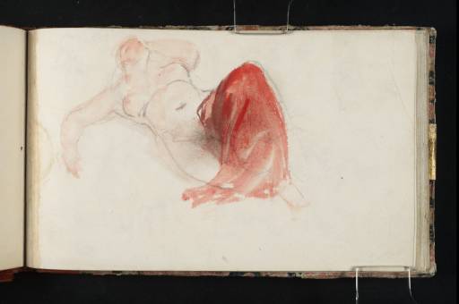 Joseph Mallord William Turner, ‘Reclining Nude, Draped with a Red Cloth’ 1821