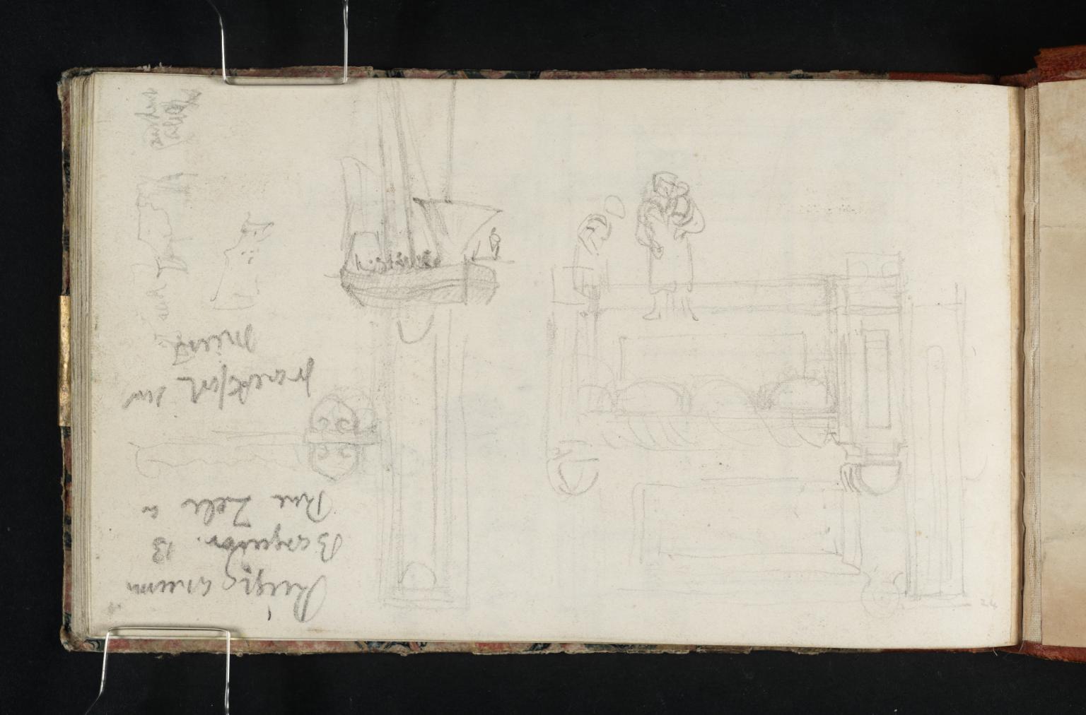 The Farnley Chest; A Boat, with Figures; Cows; and Inscriptions