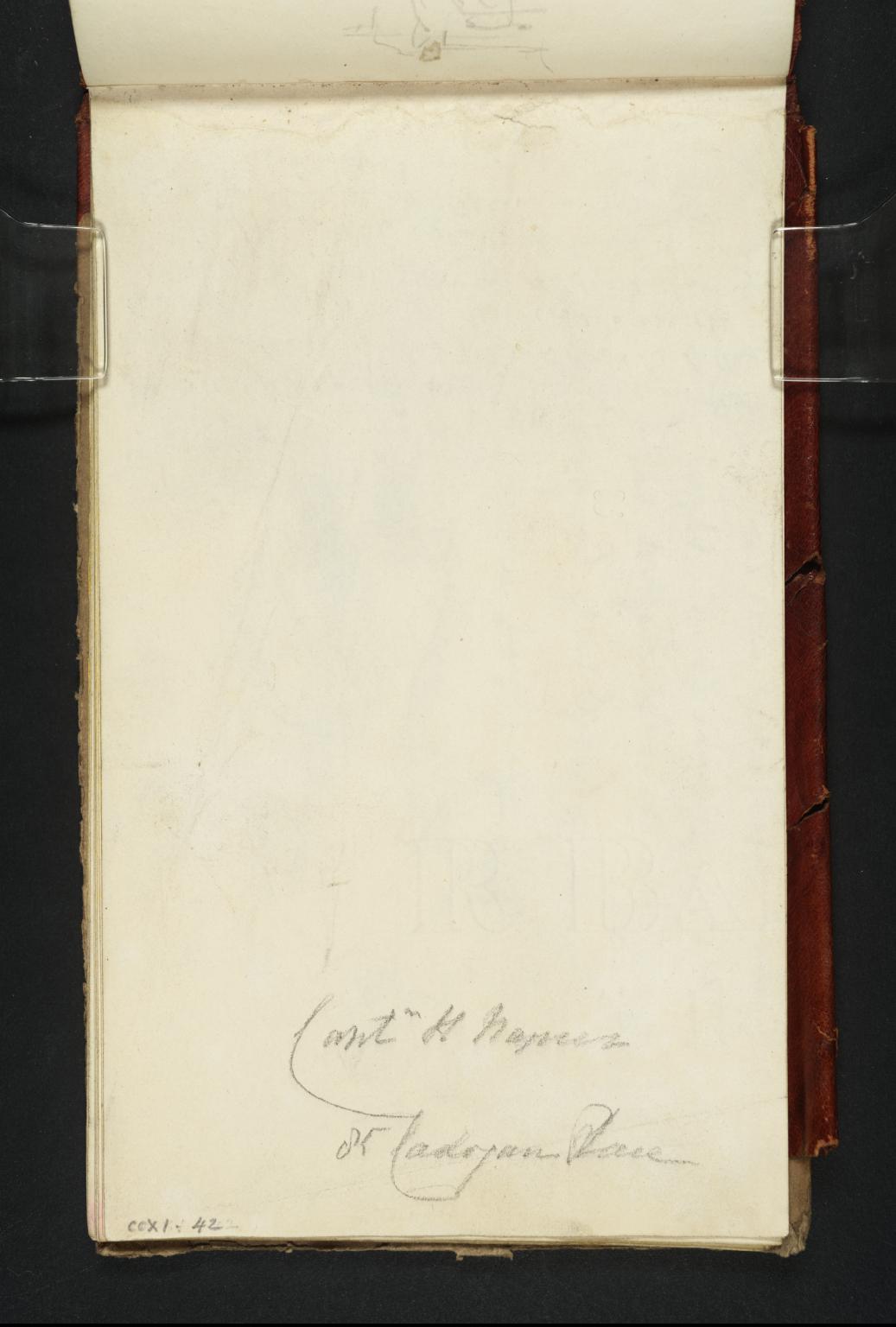 Inscription by ?Turner: A Name and Address