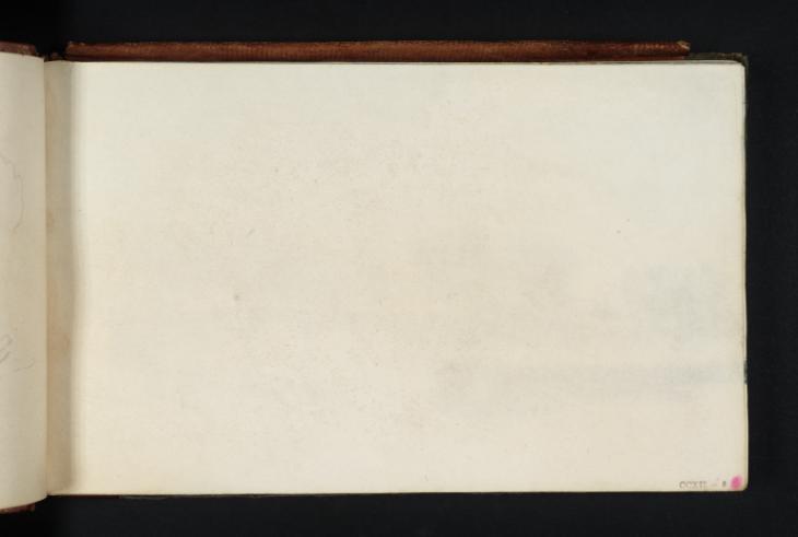 Joseph Mallord William Turner, ‘Blank’ c.1825 (Blank right-hand page of sketchbook)