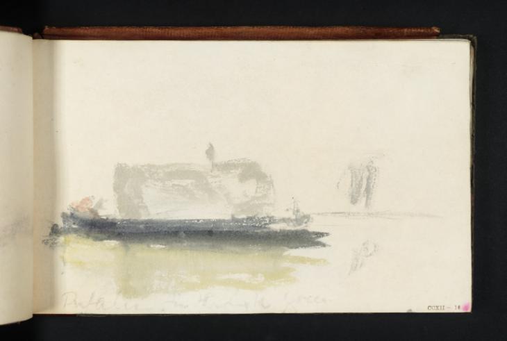 Joseph Mallord William Turner, ‘A Barge on a River’ c.1825