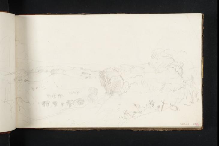 Joseph Mallord William Turner, ‘Deer in Petworth Park, from the Upperton Monument’ 1825