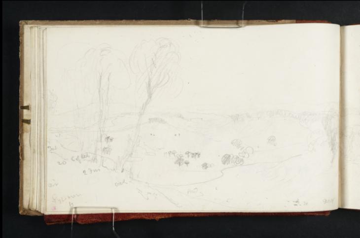 Joseph Mallord William Turner, ‘Petworth Park from the Upperton Monument’ 1825