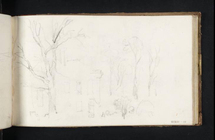 Joseph Mallord William Turner, ‘The House and Garden at 'The Limes', Mortlake’ ?1825