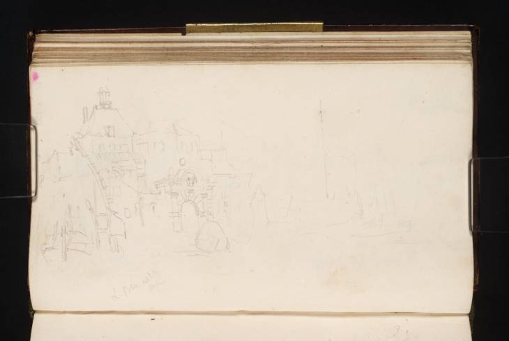 Joseph Mallord William Turner, ‘The Rietdijkse Poort, Dordrecht, with Moored Boats’ 1825