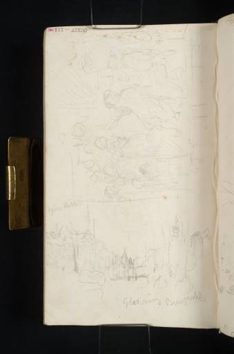 Joseph Mallord William Turner, ‘The Kloveniersburgwal Canal, Amsterdam, with the Waag Gatehouse in the Distance; ?Copy of a Seventeenth-Century Painting of a Tavern Scene’ 1825