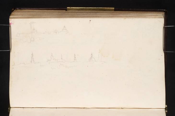 Joseph Mallord William Turner, ‘Views of the Spires and Domes of Amsterdam from the River IJ’ 1825