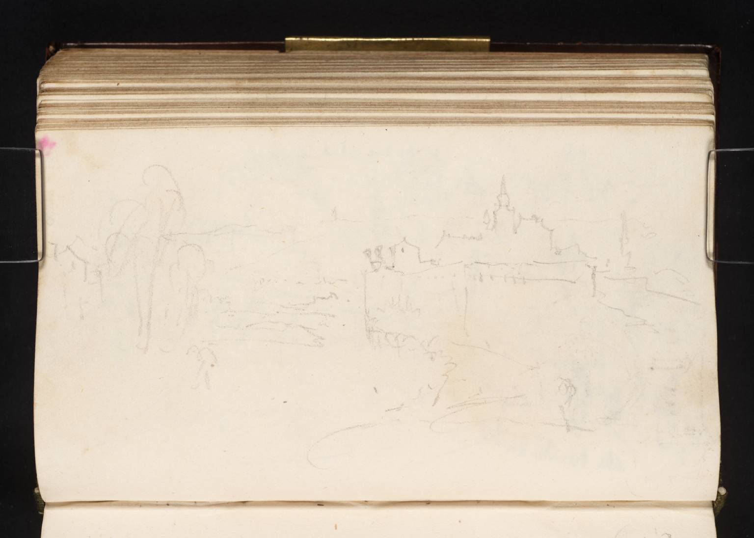 River, with Town on Hill