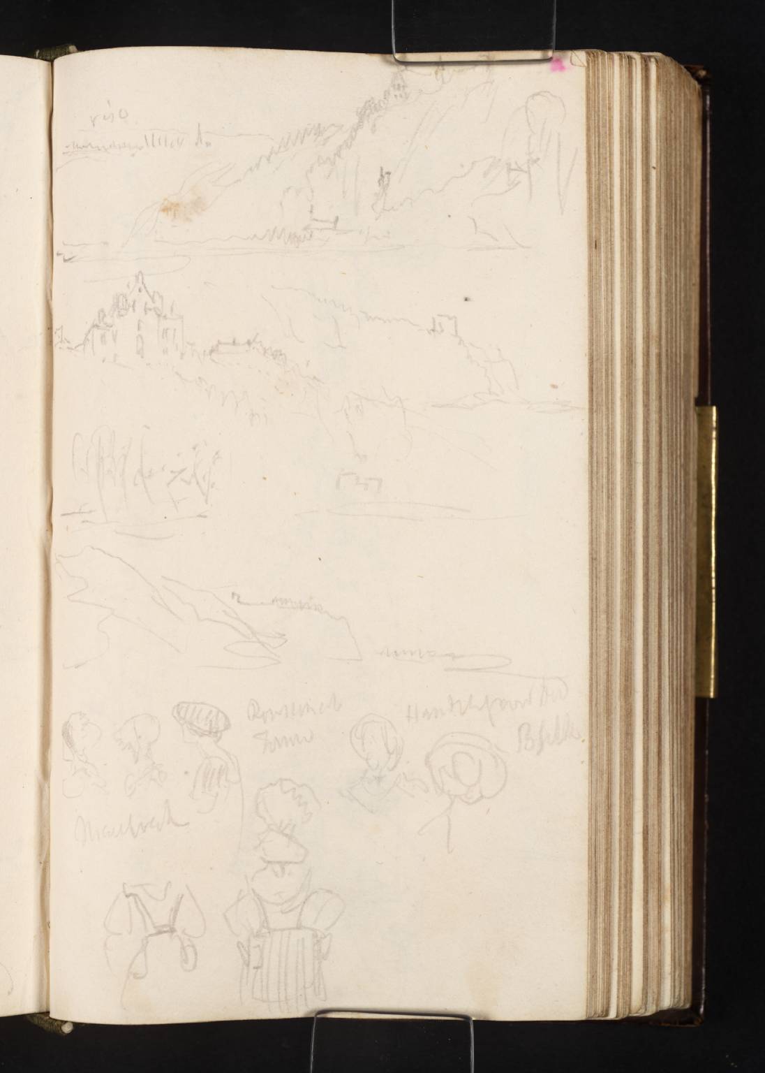 View on Meuse. Maastrich and Visa [Turner]; Also Figures