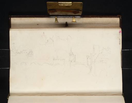 Joseph Mallord William Turner, ‘The Eastern End of the Sint Servaasbrug on the River Maas (Meuse) at Wyck from Upstream, with Maastricht Opposite’ 1825