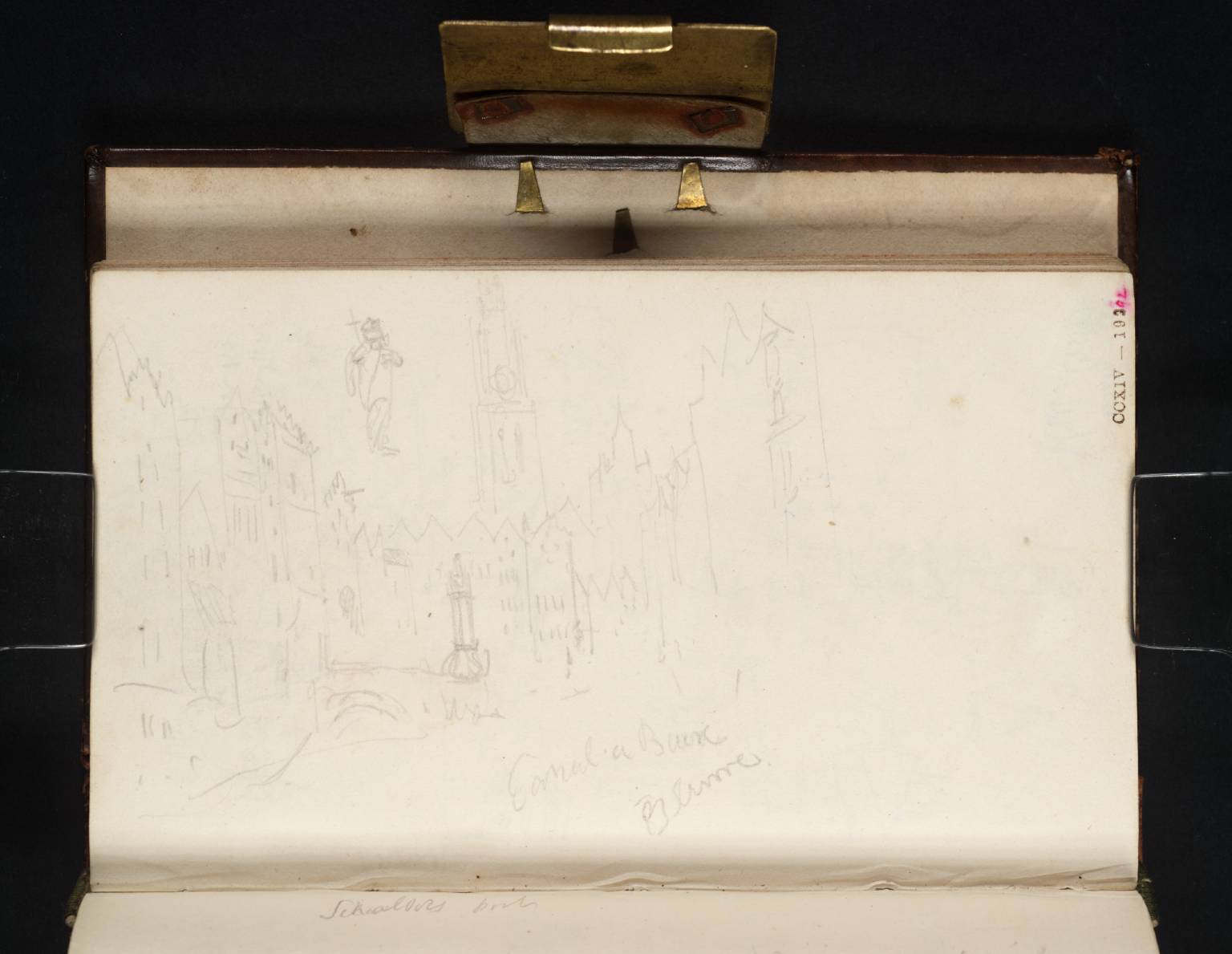 Canal, with Houses on Both Sides. Canal a Beure - Buerre [Turner]