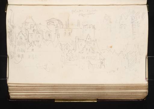 Joseph Mallord William Turner, ‘The Gravensteen, Ghent, from the Sint Veerleplein’ 1825