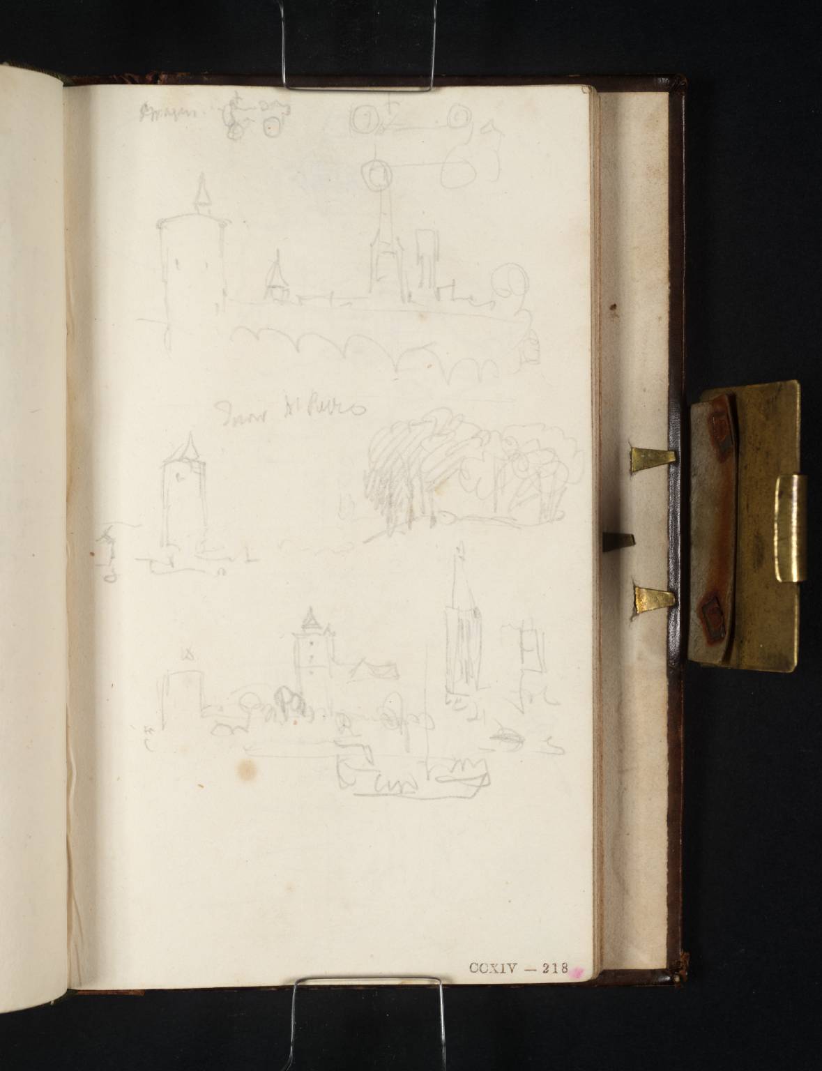 The Minne-water, Bruges. Tower St Pierre [Turner]