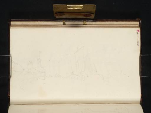 Joseph Mallord William Turner, ‘Sailing Boats at the Entrance to Boulogne Harbour, off the Western Pier and Telegraph Tower’ 1825