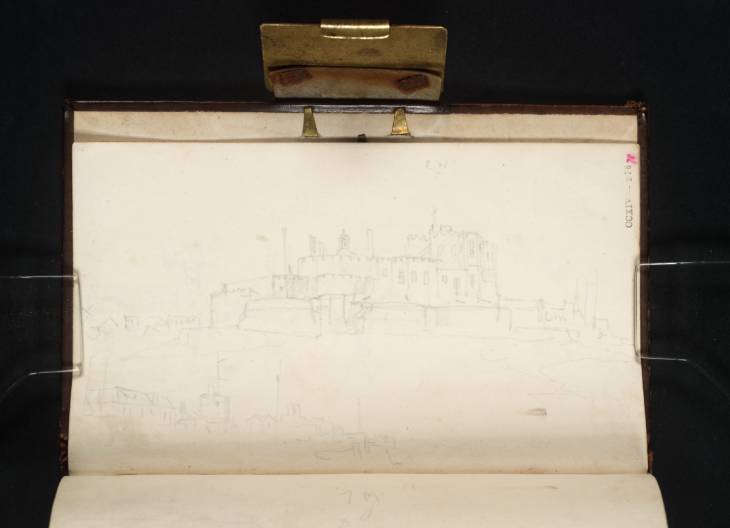 Joseph Mallord William Turner, ‘Deal Castle; the Beach, with the Semaphore Tower Signalling’ 1825