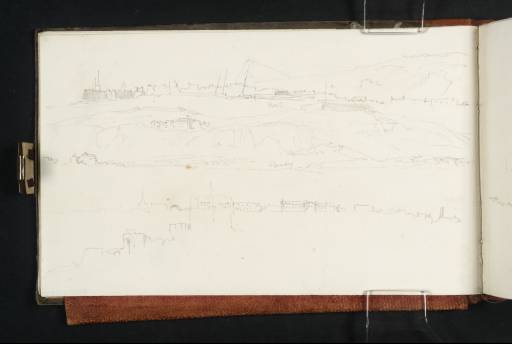 Joseph Mallord William Turner, ‘Views around Dover from the Harbour, with Shakespeare Cliff, the Western Heights, and Harbourfront Buildings; Part of Dover Castle’ 1825