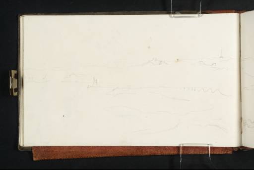 Joseph Mallord William Turner, ‘Boulogne and the Channel Coast from Cliffs above the Harbour, with the Column of the Grande Armée to the North-East’ 1825