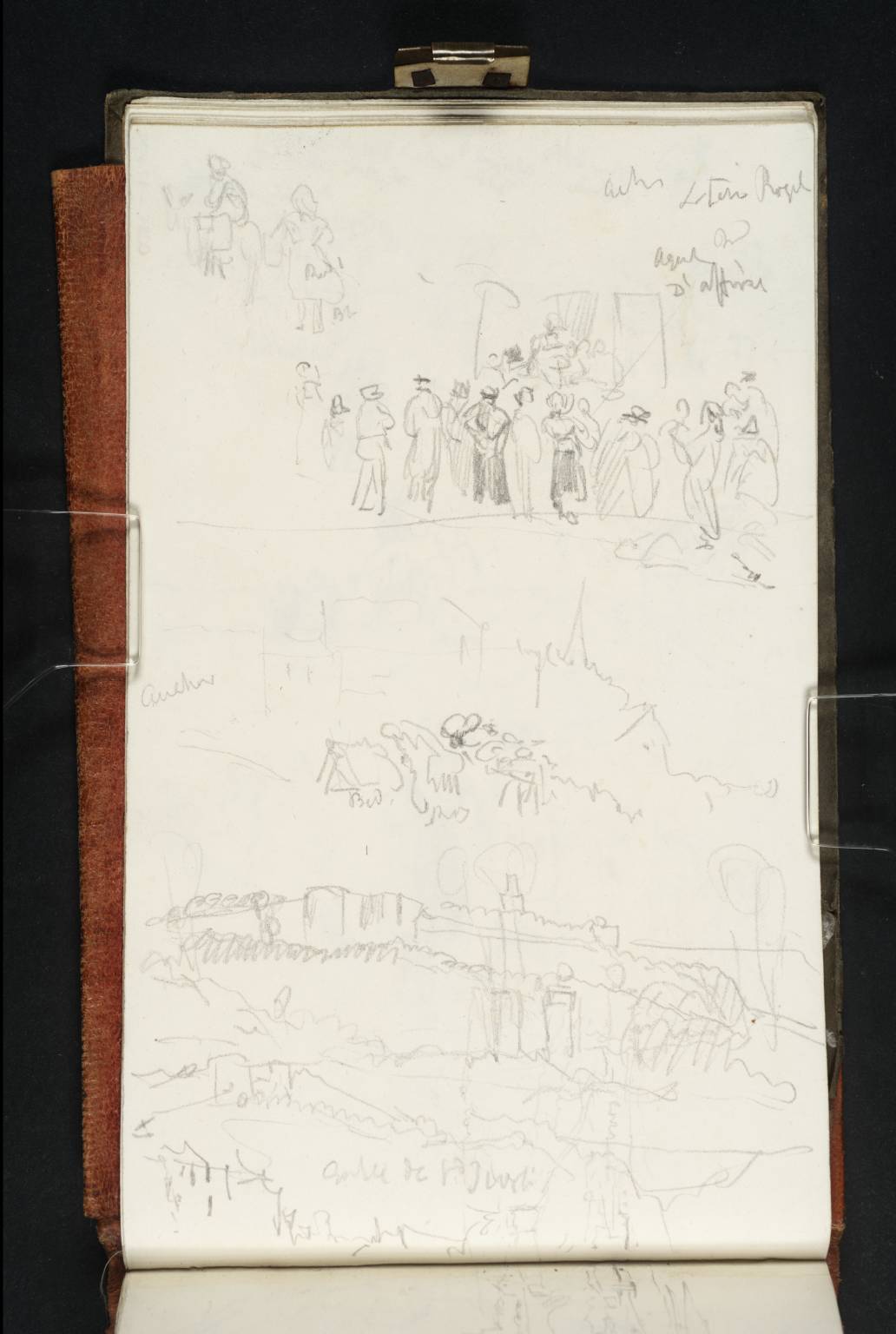 Crowds of Figures, View of a Castle, Etc.