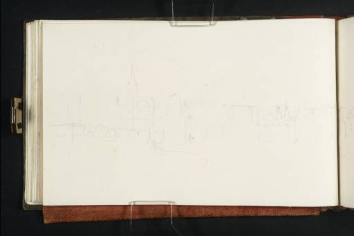 Joseph Mallord William Turner, ‘The Rhine Riverfront at Düsseldorf, between St Lambertus's and St Maximilian's Churches’ 1825