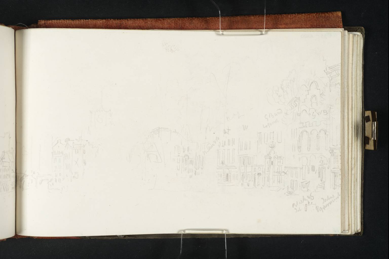 Houses on Quay at Rotterdam. ?De Boompjes