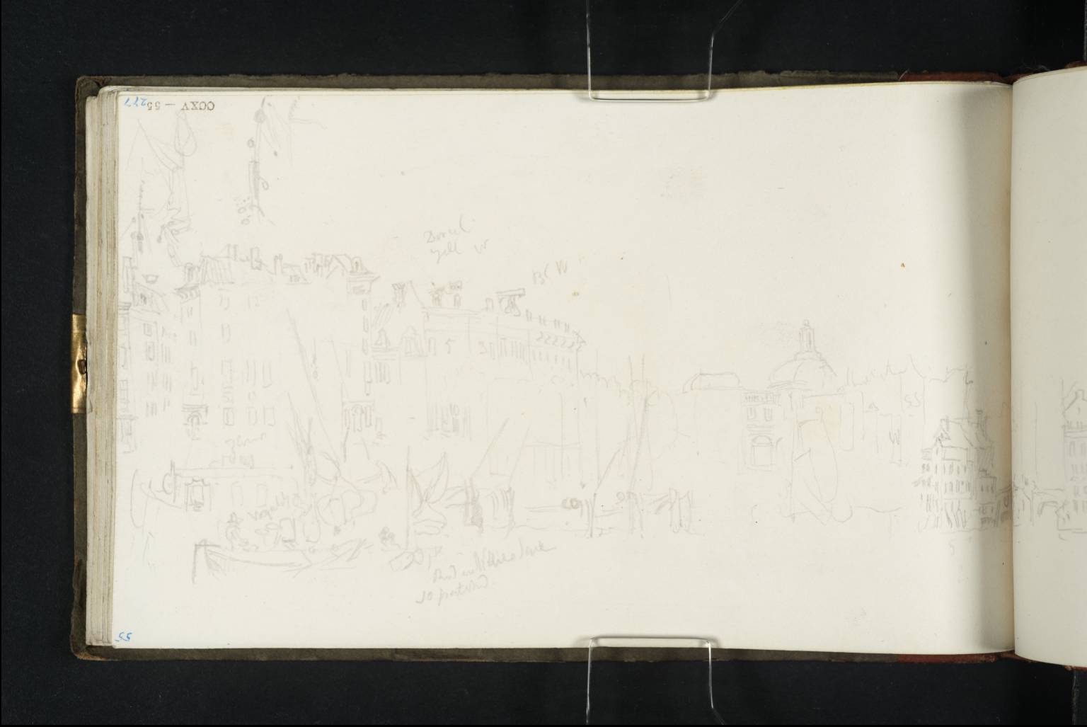 Houses on Quay at Rotterdam. ?De Boompjes