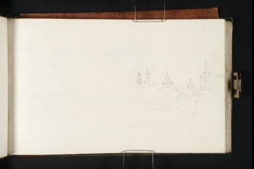 Joseph Mallord William Turner, ‘The Churches of Maastricht and Wyck from the North, with the Sint Servaasbrug upstream on the River Maas (Meuse) and Kasteel Lichtenberg in the Distance’ 1825