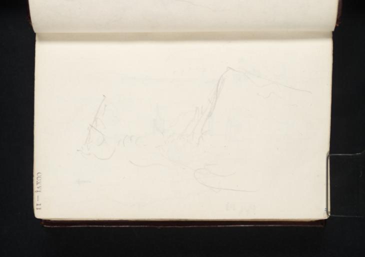 Joseph Mallord William Turner, ‘Cliffs and a Boat ?near Calais’ 1824
