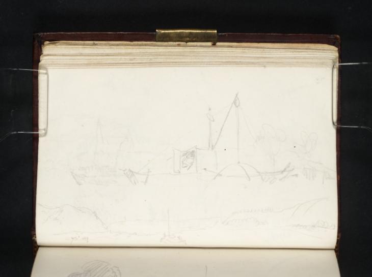 Joseph Mallord William Turner, ‘Boat; View on the Meuse from Mid-Stream’ 1824