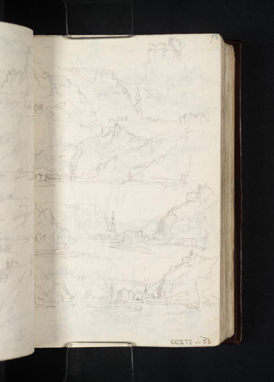 (1) Detail: Crèvecoeur; (2) Dinant, Looking Upstream; (3) Crèvecoeur and Bouvignes, Looking Upstream; (4) (5) Dinant, Bouvignes and Crèvecoeur, Looking Upstream