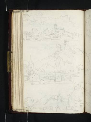 Joseph Mallord William Turner, ‘Three Views of Bouvignes and Crèvecoeur’ 1824