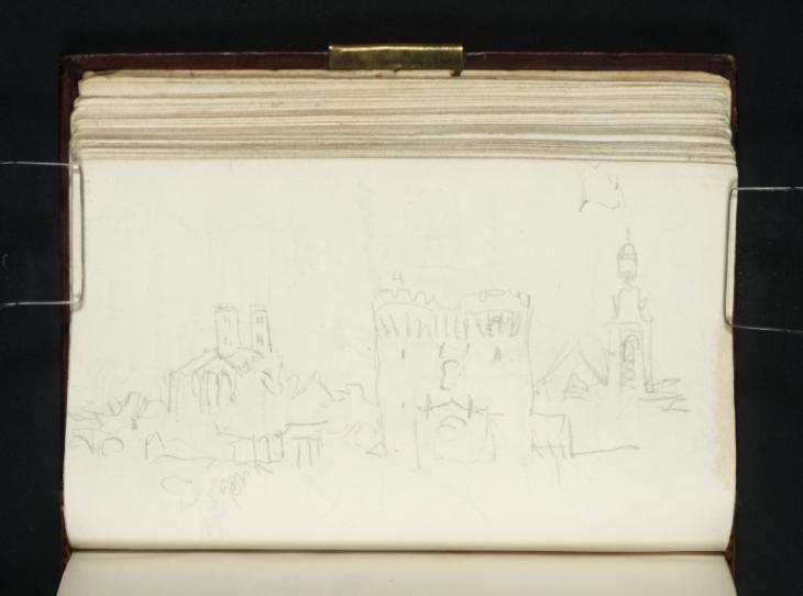 Joseph Mallord William Turner, ‘The Cathedral, Porte Chaussée and St Nicholas's Church, Verdun’ 1824