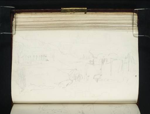 Joseph Mallord William Turner, ‘Two Sketches of the Roman Aqueduct at Ars-sur-Moselle from Ancy’ 1824